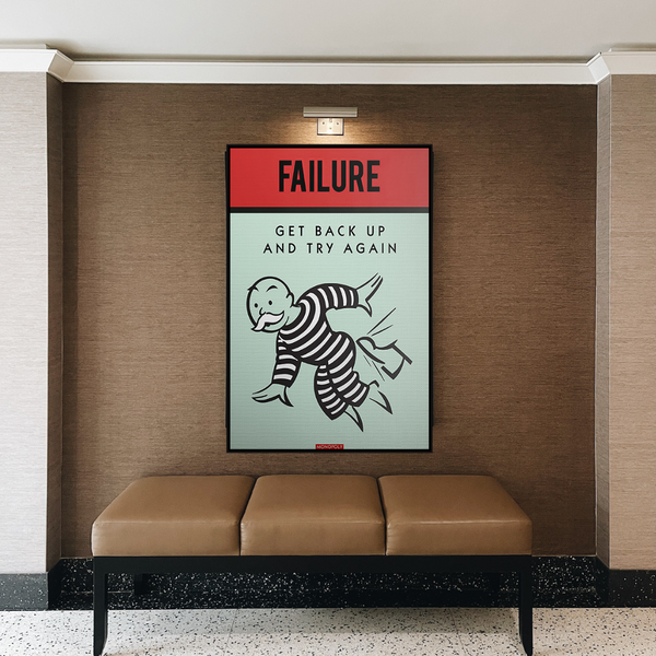 Monopoly's 'Try Again' Canvas Wall Art-Wall Posters