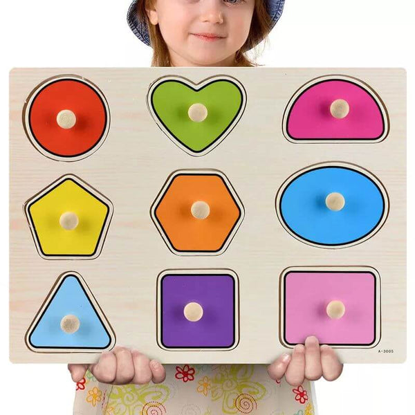 Montessori Wooden Puzzles Jigsaw Baby Educational Board-Wooden Puzzles