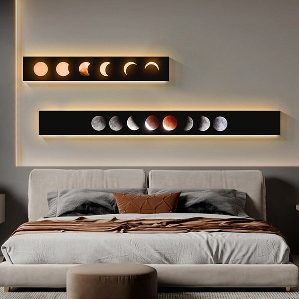 Moon Eclipse LED Wall Lght: Stylish & Energy-Efficient Lighting-LED Wall Art