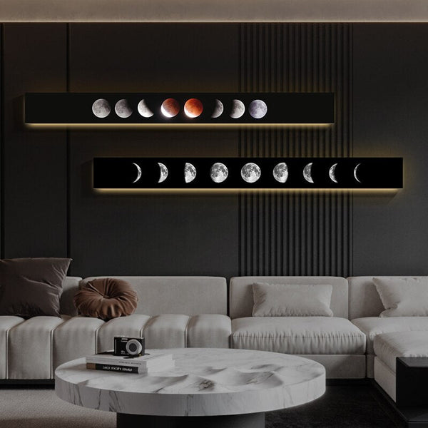 Moon Eclipse LED Wall Lght: Stylish & Energy-Efficient Lighting-LED Wall Art