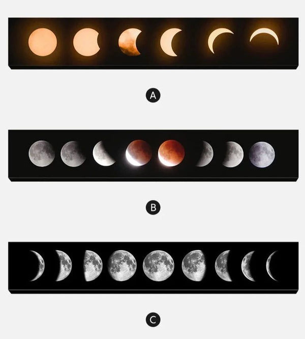 Moon Eclipse LED Wall Lght: Stylish & Energy-Efficient Lighting-LED Wall Art