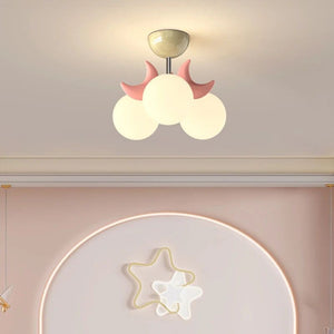 Moon LED Ball Lamp for Girls Room - Illuminate the Night with Whimsical Charm-Kids Room Nursery Lighting