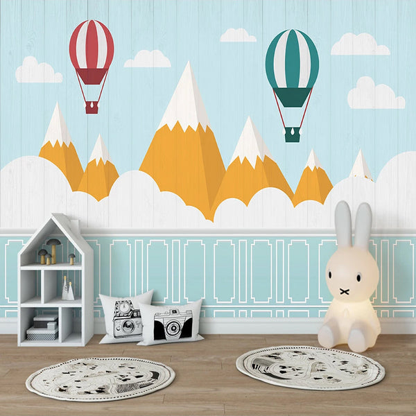 Mountain Peaks Kids Nursery Wallpaper: A Scenic Wonderland-Kids Room Wallpaper
