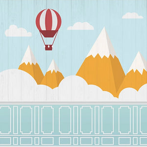 Mountain Peaks Kids Nursery Wallpaper: A Scenic Wonderland-Kids Room Wallpaper