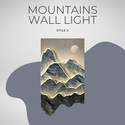 Mountains Wall Light - Perfect Mountains Wall Light-LED Wall Art