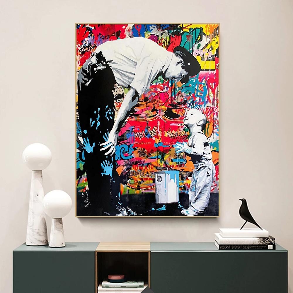 Mr. Brainwash: Not Guilty Canvas Wall Art-Wall Posters