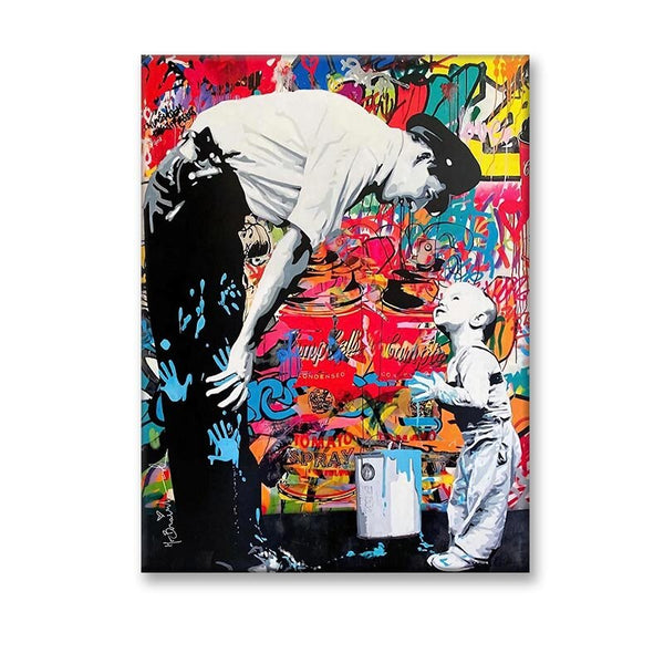 Mr. Brainwash: Not Guilty Canvas Wall Art-Wall Posters