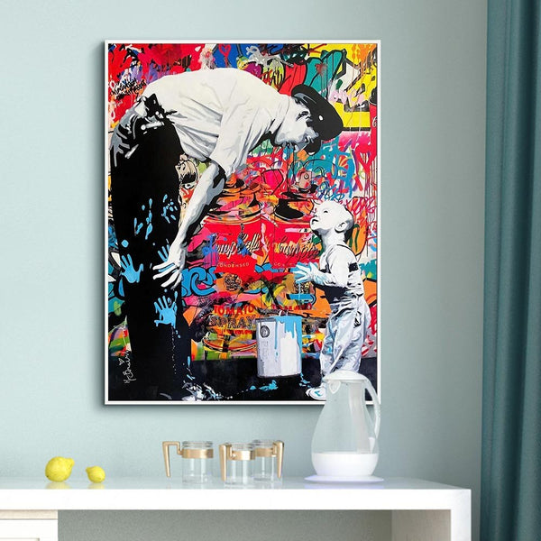 Mr. Brainwash: Not Guilty Canvas Wall Art-Wall Posters