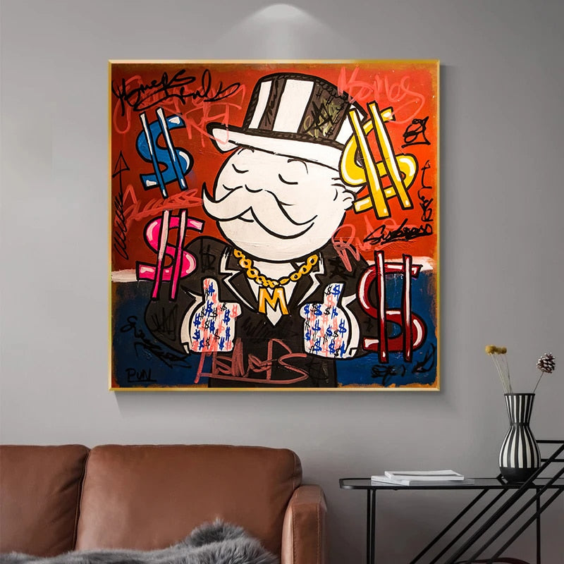 Mr Monopoly Millionaire Poster - Limited Edition Art Print-Wall Posters