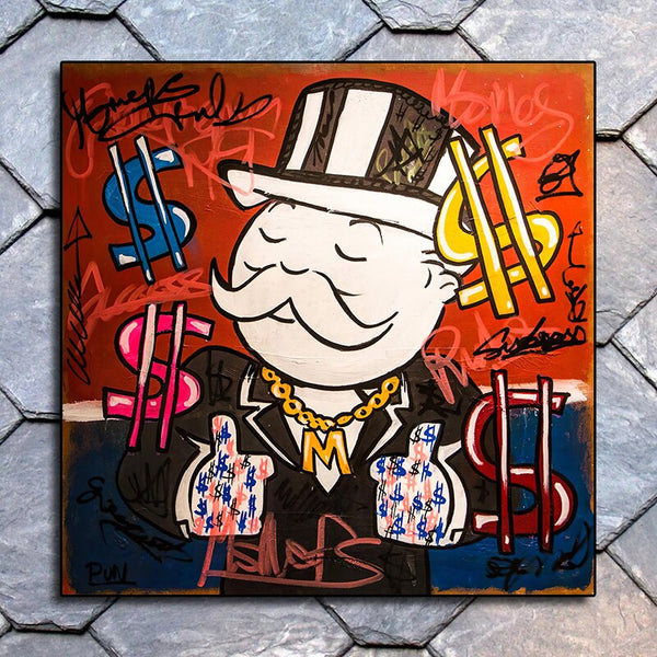 Mr Monopoly Millionaire Poster - Limited Edition Art Print-Wall Posters