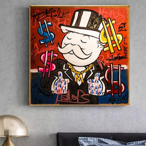 Mr Monopoly Millionaire Poster - Limited Edition Art Print-Wall Posters