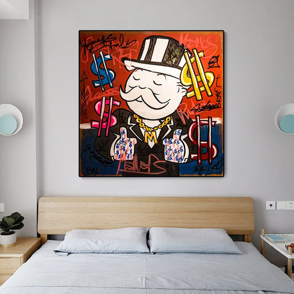 Mr Monopoly Millionaire Poster - Limited Edition Art Print-Wall Posters