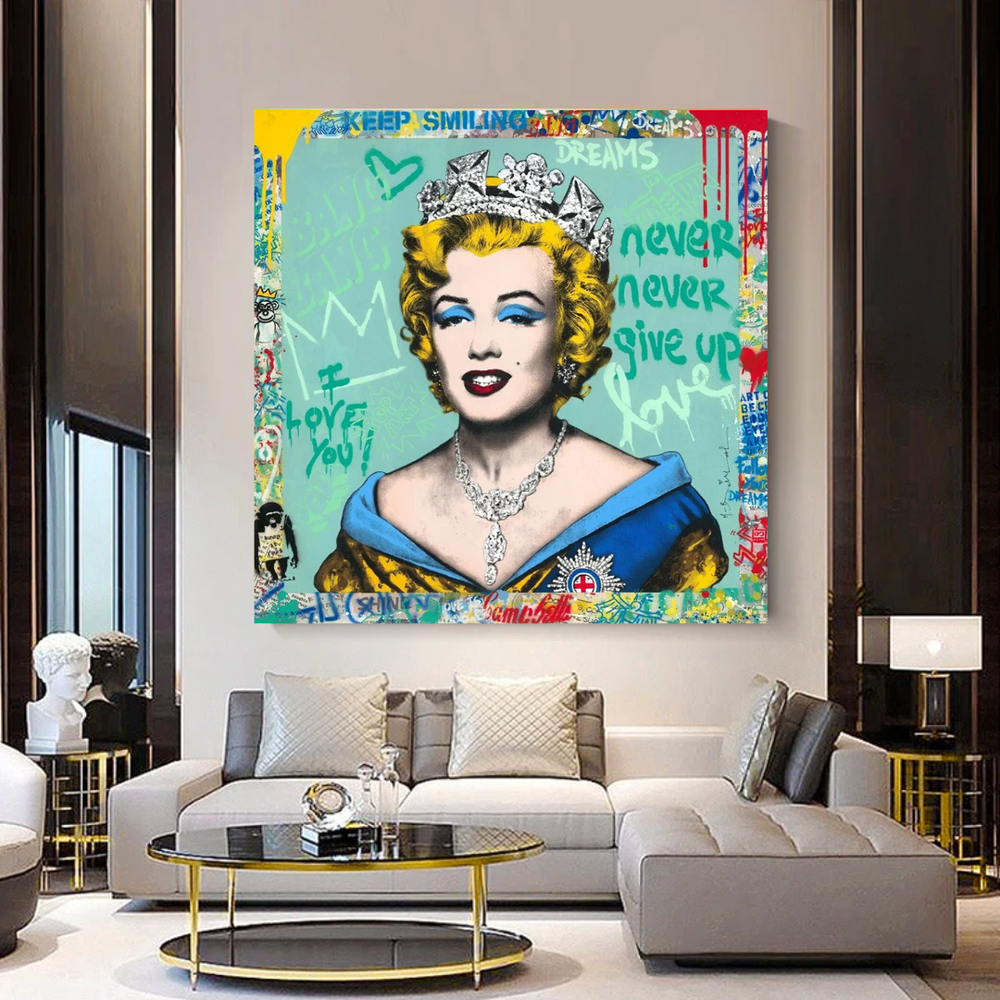 Never Never Giveup Marilyn Poster - Embolden Your Courage-Wall Posters