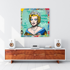Never Never Giveup Marilyn Poster - Embolden Your Courage-Wall Posters