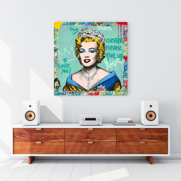 Never Never Giveup Marilyn Poster - Embolden Your Courage-Wall Posters