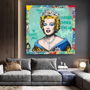 Never Never Giveup Marilyn Poster - Embolden Your Courage-Wall Posters