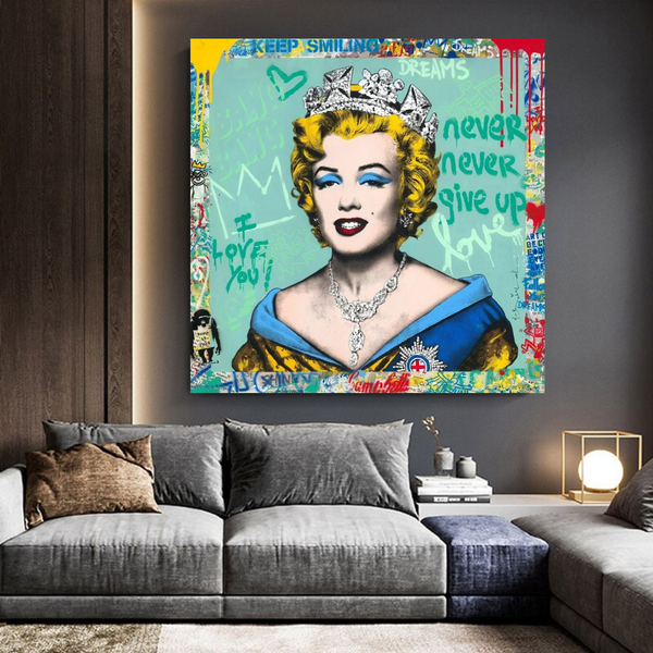 Never Never Giveup Marilyn Poster - Embolden Your Courage-Wall Posters