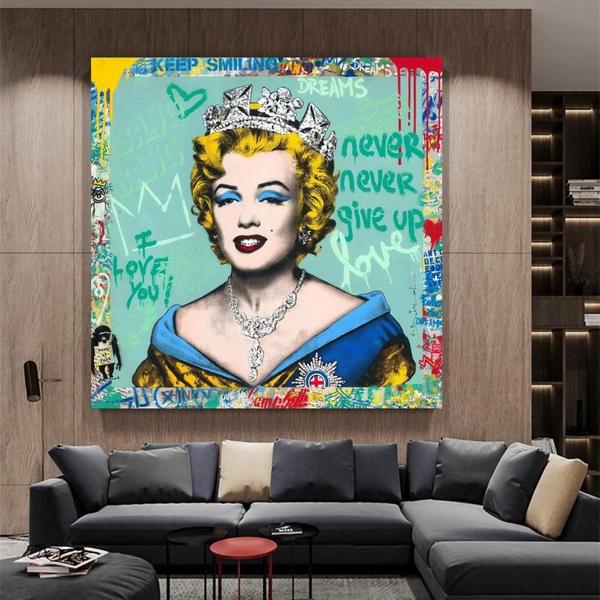 Never Never Giveup Marilyn Poster - Embolden Your Courage-Wall Posters