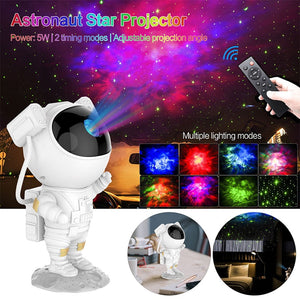 New Astronaut Projector for Kids Bedroom | Astronaut Starry Galaxy Star Night Lights-Kids Room Nursery Lighting
