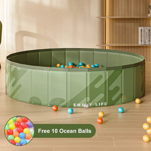 Non-Inflatable Ocean Ball Pool – Indoor Playroom Pool for Toddlers Kids-Playpen and Ball Pits