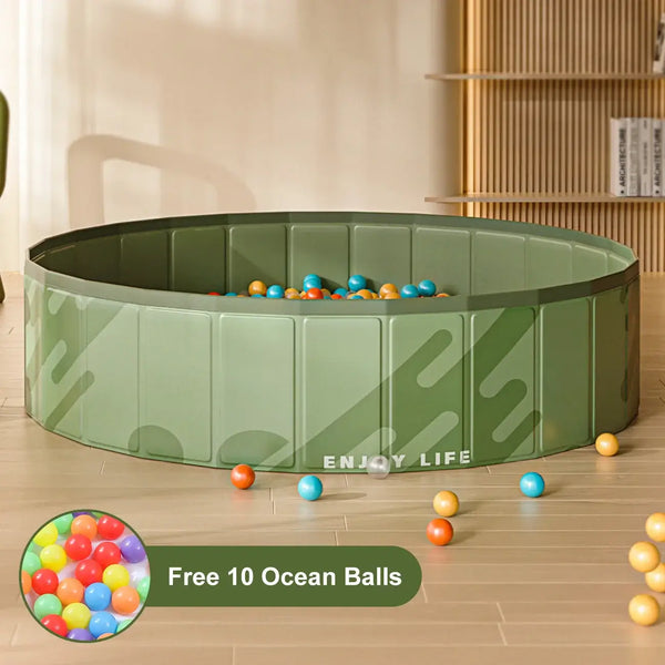 Non-Inflatable Ocean Ball Pool – Indoor Playroom Pool for Toddlers Kids-Playpen and Ball Pits