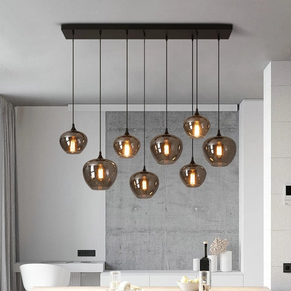 Nordic Glass LED Pendant Lights: Stylish Illumination-Pendant Lights