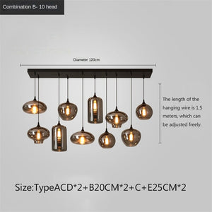 Nordic Glass LED Pendant Lights: Stylish Illumination-Pendant Lights