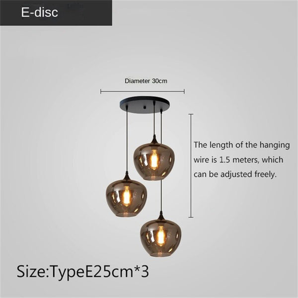 Nordic Glass LED Pendant Lights: Stylish Illumination-Pendant Lights