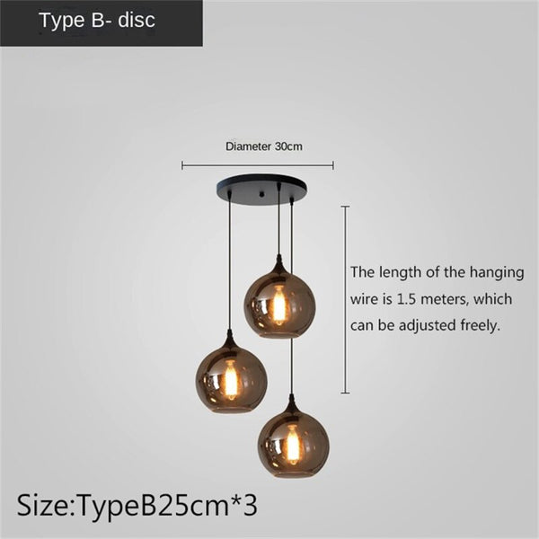 Nordic Glass LED Pendant Lights: Stylish Illumination-Pendant Lights