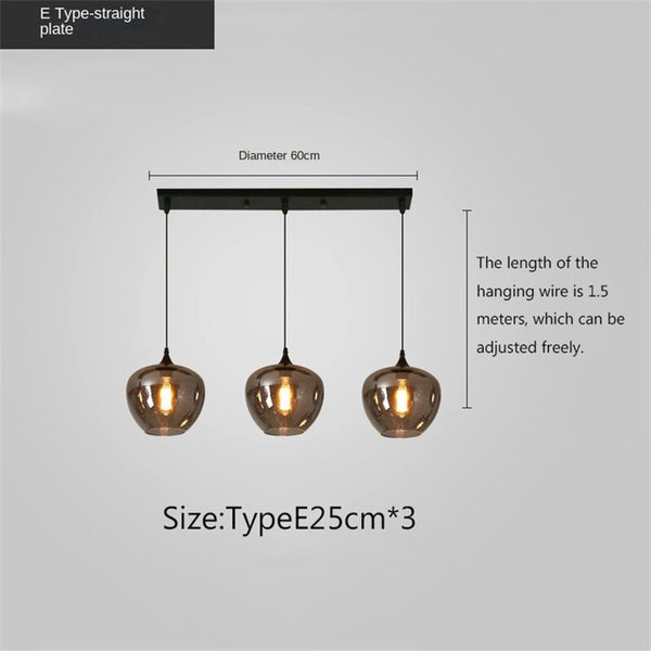 Nordic Glass LED Pendant Lights: Stylish Illumination-Pendant Lights