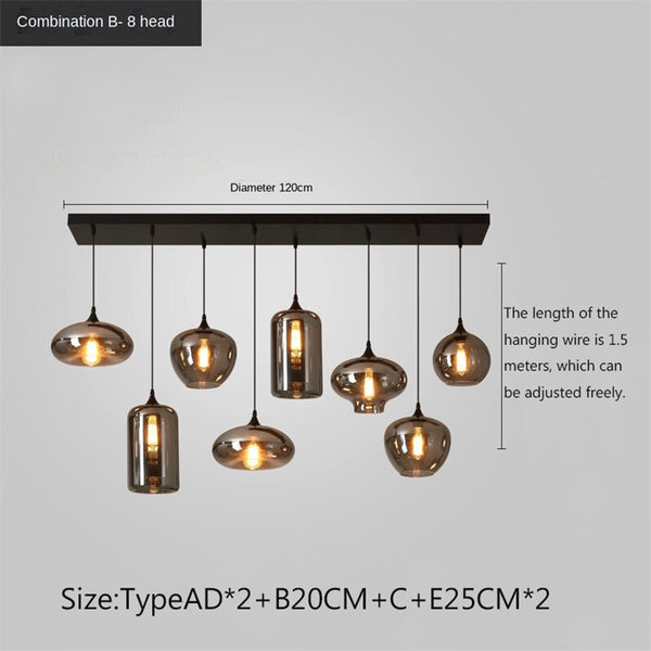 Nordic Glass LED Pendant Lights: Stylish Illumination-Pendant Lights