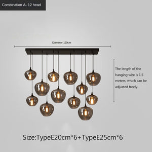 Nordic Glass LED Pendant Lights: Stylish Illumination-Pendant Lights