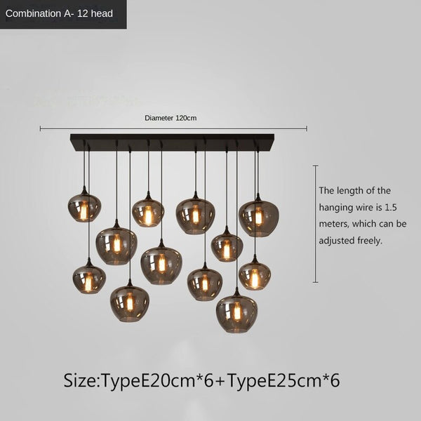 Nordic Glass LED Pendant Lights: Stylish Illumination-Pendant Lights