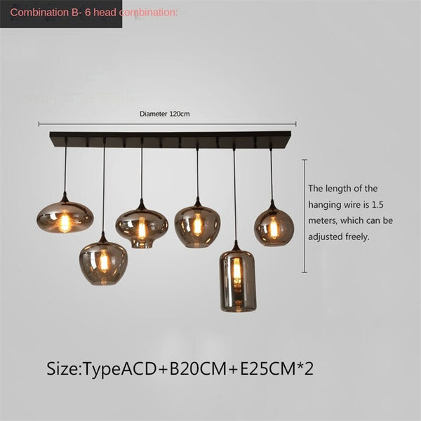Nordic Glass LED Pendant Lights: Stylish Illumination-Pendant Lights