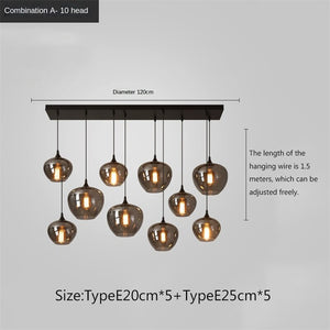 Nordic Glass LED Pendant Lights: Stylish Illumination-Pendant Lights