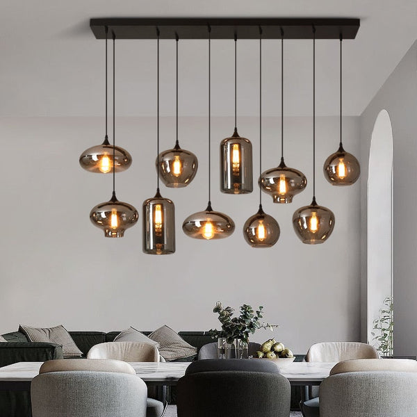 Nordic Glass LED Pendant Lights: Stylish Illumination-Pendant Lights