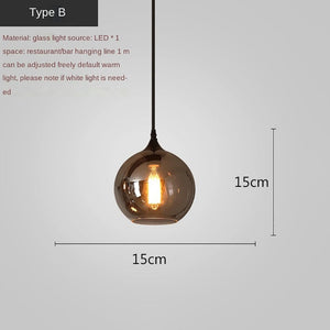 Nordic Glass LED Pendant Lights: Stylish Illumination-Pendant Lights