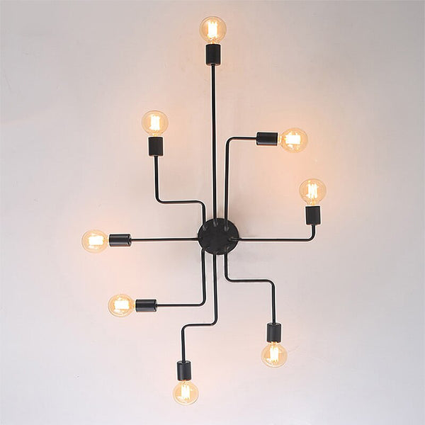 Nordic Industrial Semi Flush Mount Ceiling Lamp-Chandeliers
