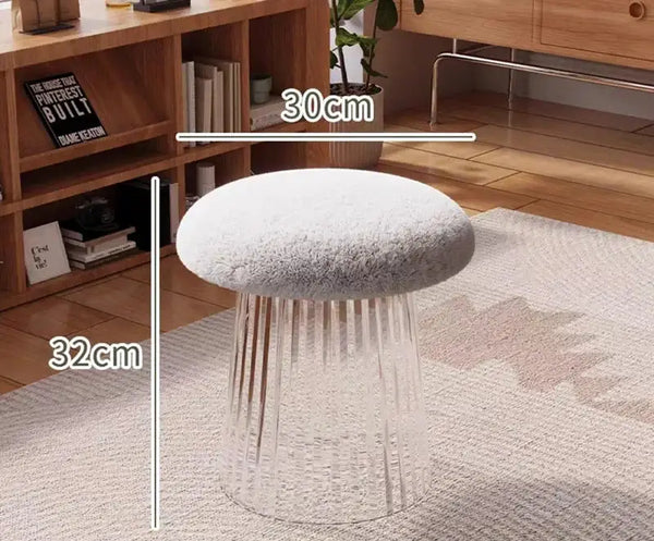 Nordic Mushroom Acrylic Stool-Foot Stools