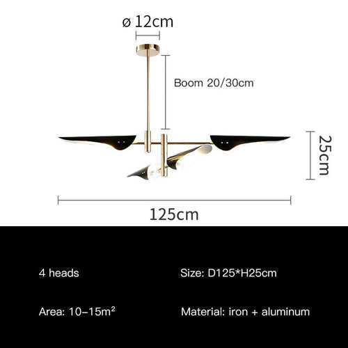 Nordic Pendant Chandelier: Stylish Lighting Fixture-Ceiling Chandelier