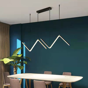 Nordic Pendant Light Art Line LED Hanging Lamp-Kitchen Island