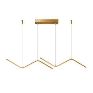 Nordic Pendant Light Art Line LED Hanging Lamp-Kitchen Island