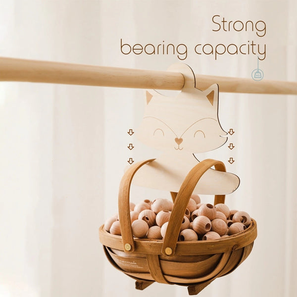 Nordic Style Baby Cute Fox Wooden Clothes Hanger-0