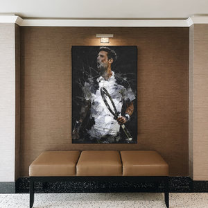 Novak Djokovic Tennis Legend Sports Canvas Wall Art-Wall Posters