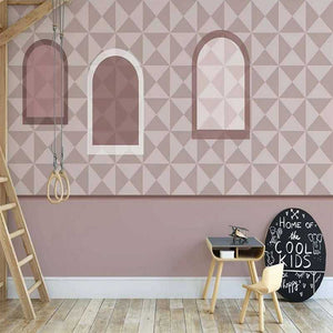 Nursery Wallpaper Peel and Stick - Windows Open-Kids Room Wallpaper