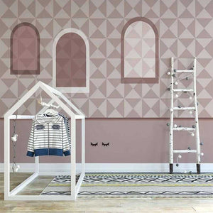 Nursery Wallpaper Peel and Stick - Windows Open-Kids Room Wallpaper