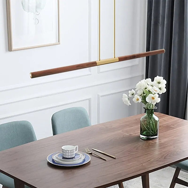 Oak Wood Kitchen Island LED Light Bar-Kitchen Island