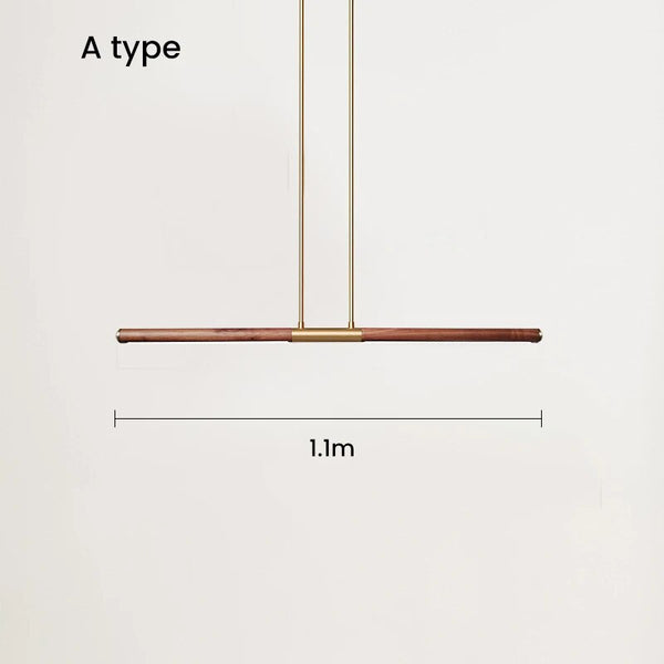 Oak Wood Kitchen Island LED Light Bar-Kitchen Island