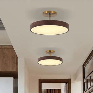 Oak Wood Pendant Ceiling Light-Pendant Lights
