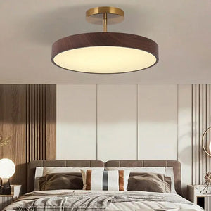 Oak Wood Pendant Ceiling Light-Pendant Lights